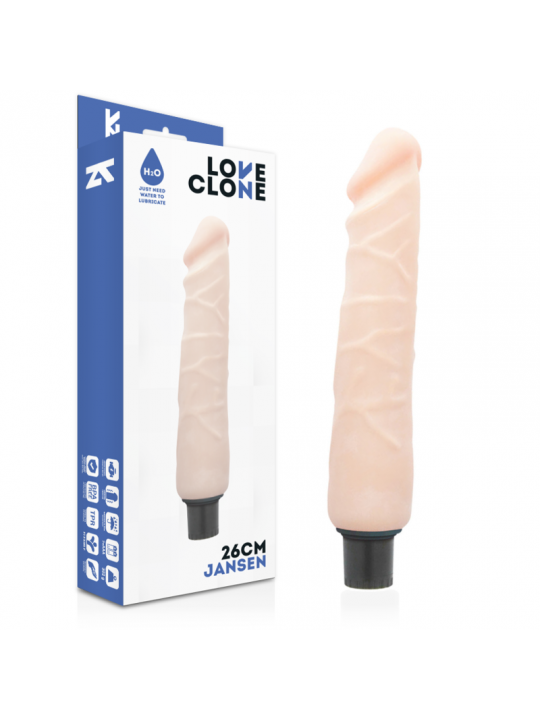 LOVECLONE - VIBRATORE AUTOLUBRIFICANTE JANSEN 26 CM -O- 4.2 CM