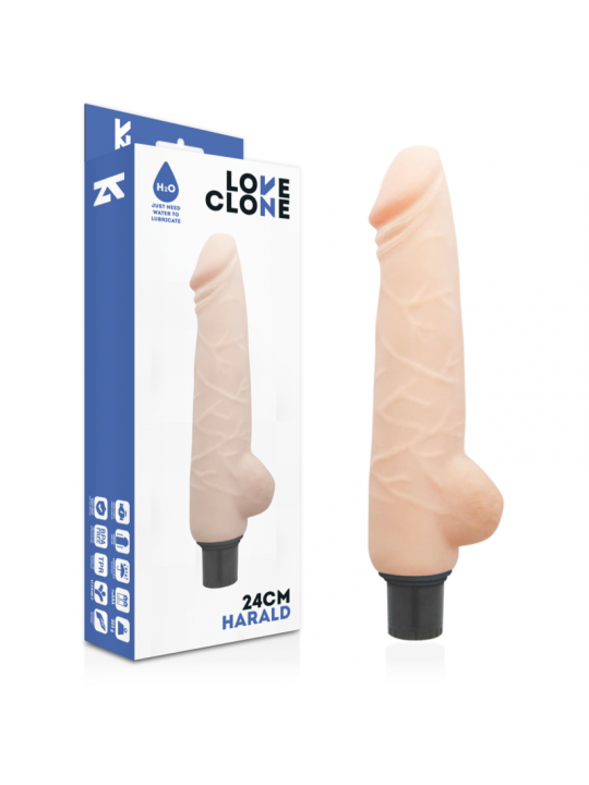 LOVECLONE - VIBRATORE HARALD AUTOLUBRIFICANTE 24 CM -O- 4 CM