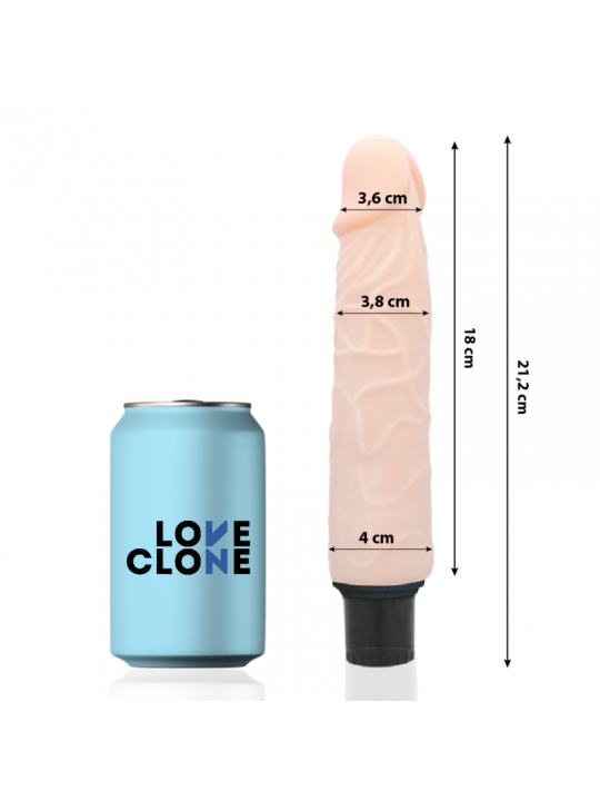 LOVECLONE - VIBRATORE AUTOLUBRIFICANTE FINN 21.2 CM -O- 3.8 CM