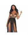 LEG AVENUE - CAGE MAXI ABITO E PERIZOMA S/M