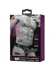 PRETTY LOVE - ABBASBAILEA LOVE MARVIN STRAP ON CON VIBRAZIONE E DILDO CAVO