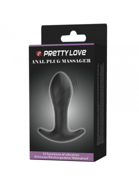 PRETTY LOVE - VIBRATORE ANALE NERO