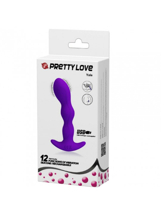 PRETTY LOVE - MASSAGGIATORE ANALE 12 MODALIT DI VIBRAZIONE LILLA