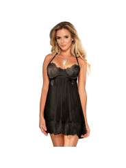 SUBBLIME - BABYDOLL CON FIOCCHI NERO S / M