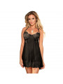 SUBBLIME - BABYDOLL CON FIOCCHI NERO S / M