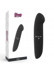 GLOSSY - VIBRATORE PHIL NERO