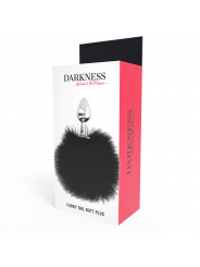 DARKNESS - BUTTPLUG ANALE EXTRA CON CODA NERA 7 CM