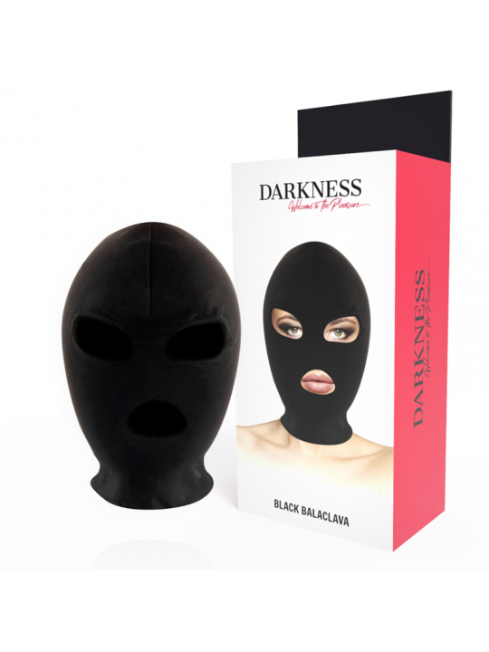 DARKNESS - MASCHERA DI SOTTOMISSIONE BDSM BOCCA E OCCHI NERA