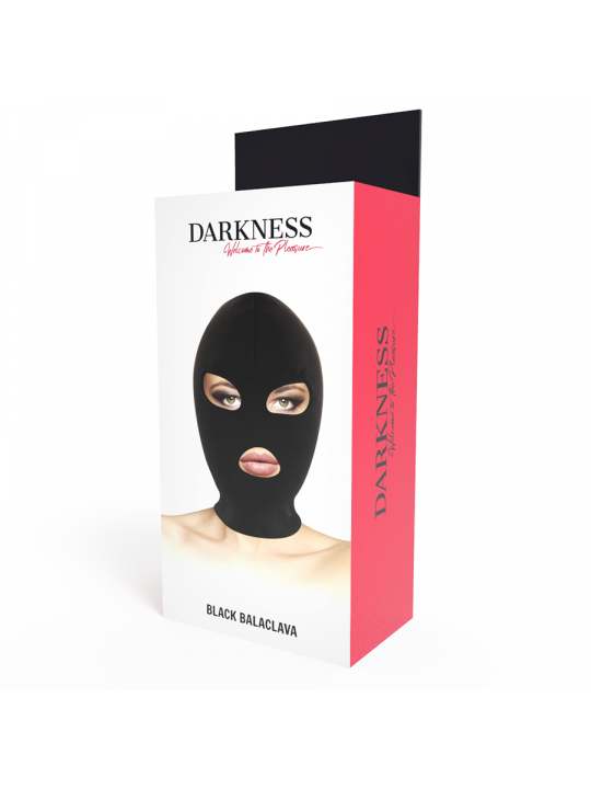 DARKNESS - MASCHERA DI SOTTOMISSIONE BDSM BOCCA E OCCHI NERA