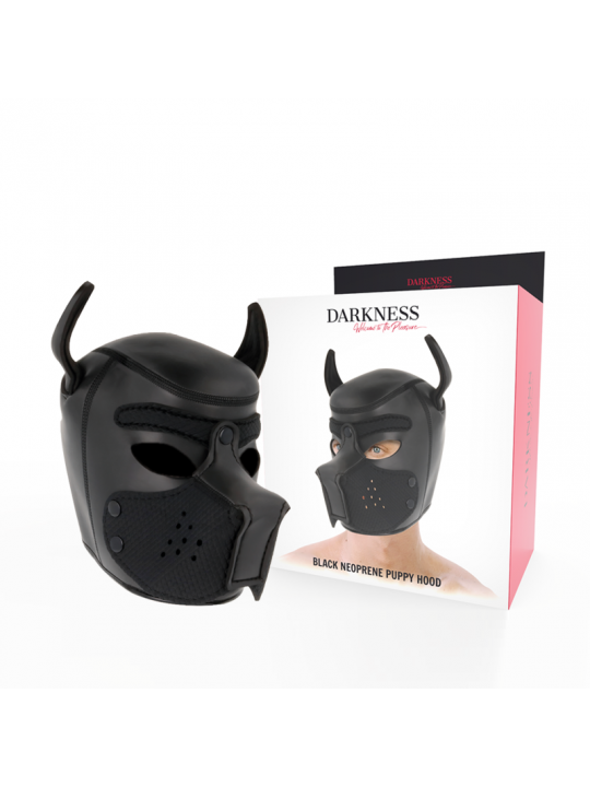 DARKNESS - MASCHERA PER CANI IN NEOPRENE CON MUSEROLA RIMOVIBILE M