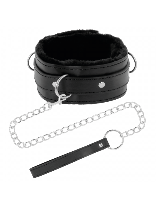 DARKNESS - COLLANA PER POSTURA CONFORTEVOLE CON CATENA IN PELLE