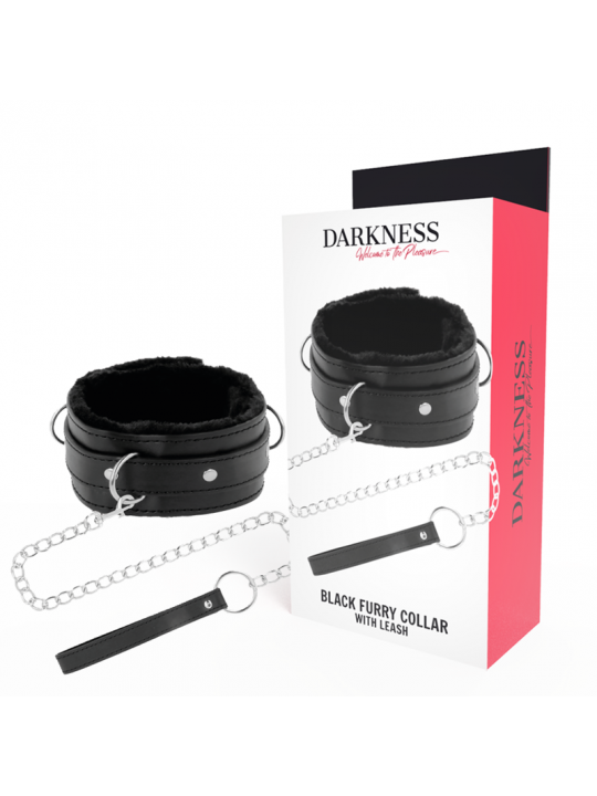 DARKNESS - COLLANA PER POSTURA CONFORTEVOLE CON CATENA IN PELLE