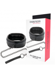 DARKNESS - COLLANA NERA CON CATENA