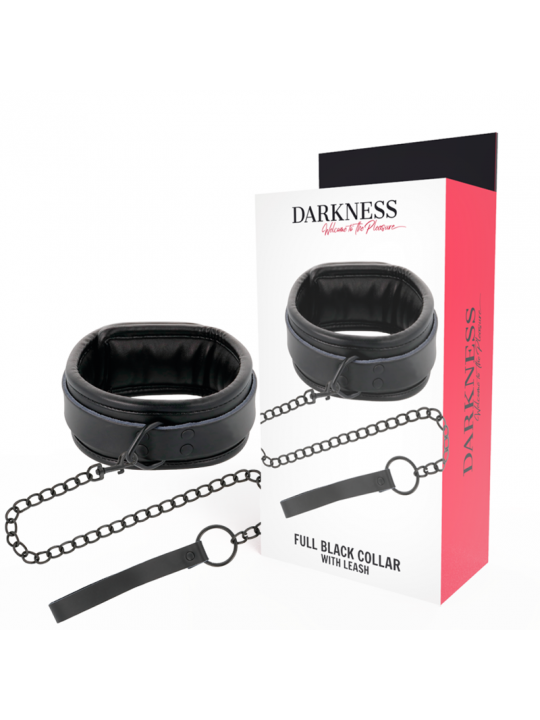 DARKNESS - COLLANA NERA CON CATENA