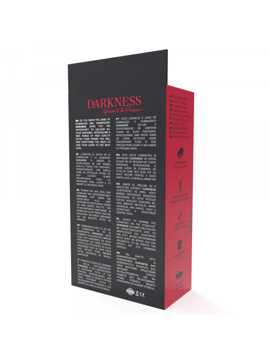 DARKNESS - COLLANA NERA CON CATENA