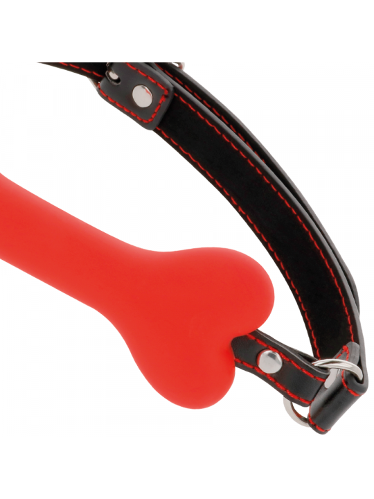 DARKNESS - BAVAGLINO IN SILICONE RED BONE