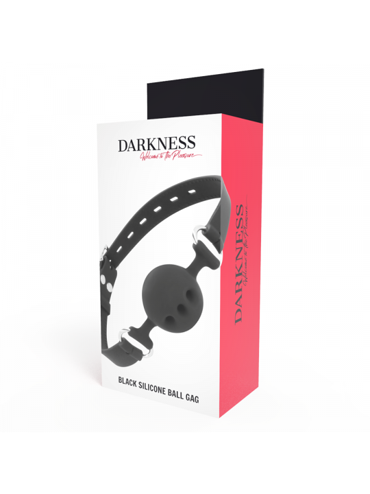 DARKNESS - BAVAGLINO IN SILICONE TRASPIRANTE NERO