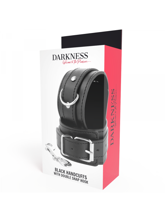 DARKNESS - MANETTE NERE REGOLABILI CON DOPPIO NASTRO DI RINFORZO