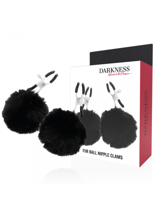 DARKNESS - MORSETTI PER CAPEZZOLI CON POM POM 1