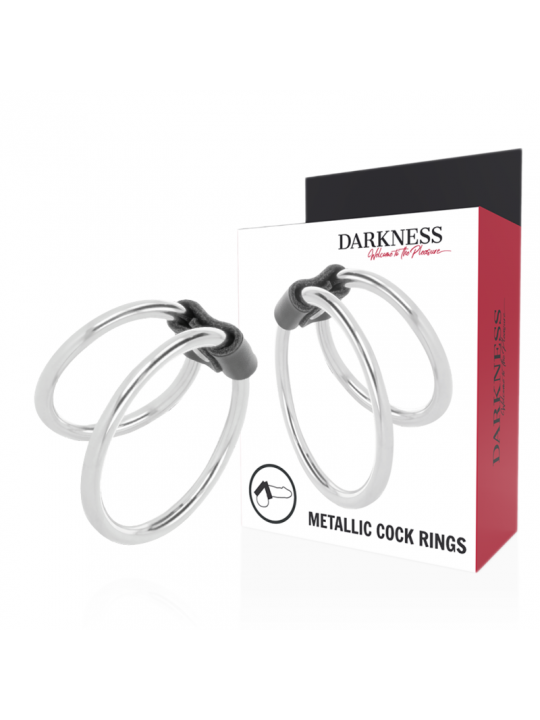 DARKNESS - ANELLO PER PENE DOPPIO IN METALLO