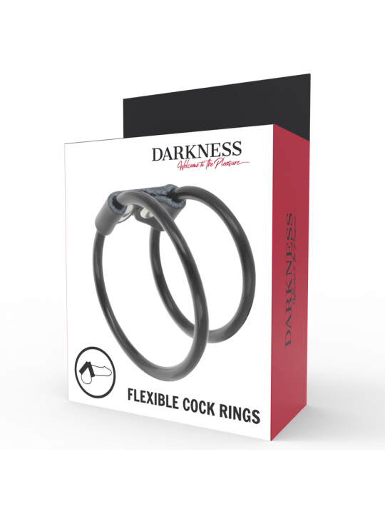 DARKNESS - DOPPIO ANELLO PER PENE FLESSIBILE