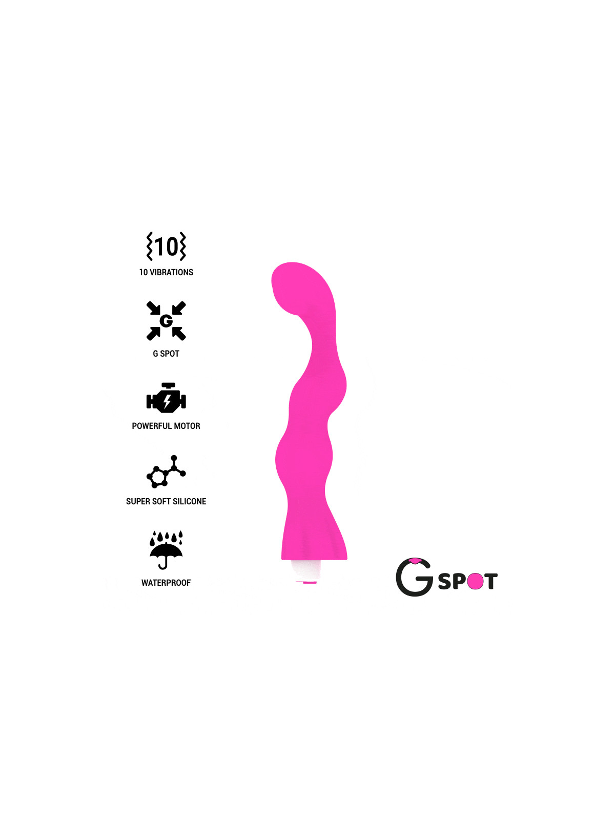 G-SPOT -  GEORGE VIBRATORE GUM ROSA