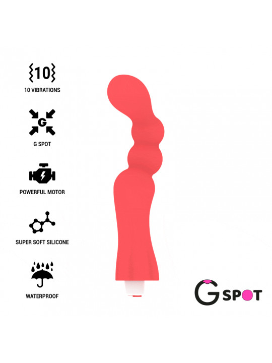 G-SPOT - VIBRATORE GOHAN G-SPOT ROSSO CHIARO