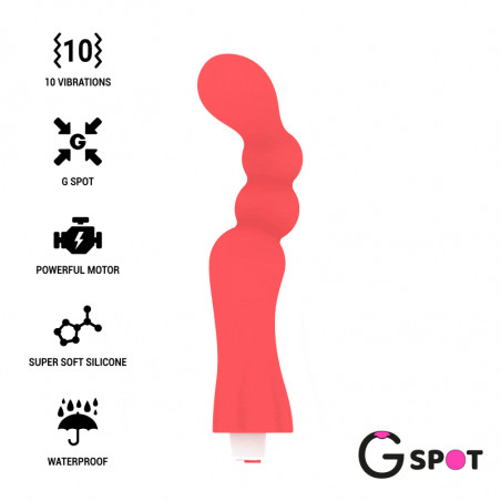 G-SPOT - VIBRATORE GOHAN G-SPOT ROSSO CHIARO