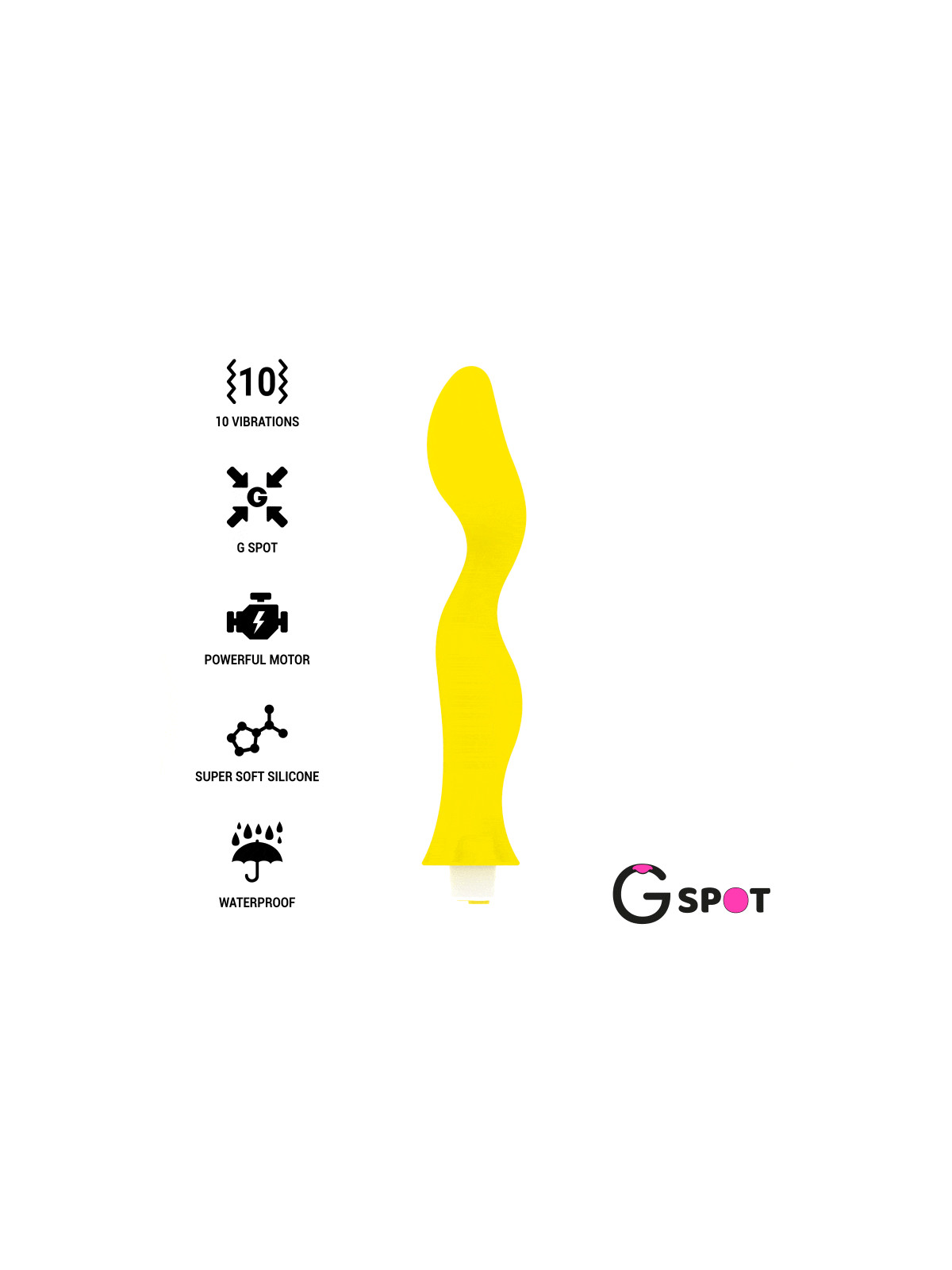 G-SPOT - VIBRATORE GAVYN G-SPOT GIALLO