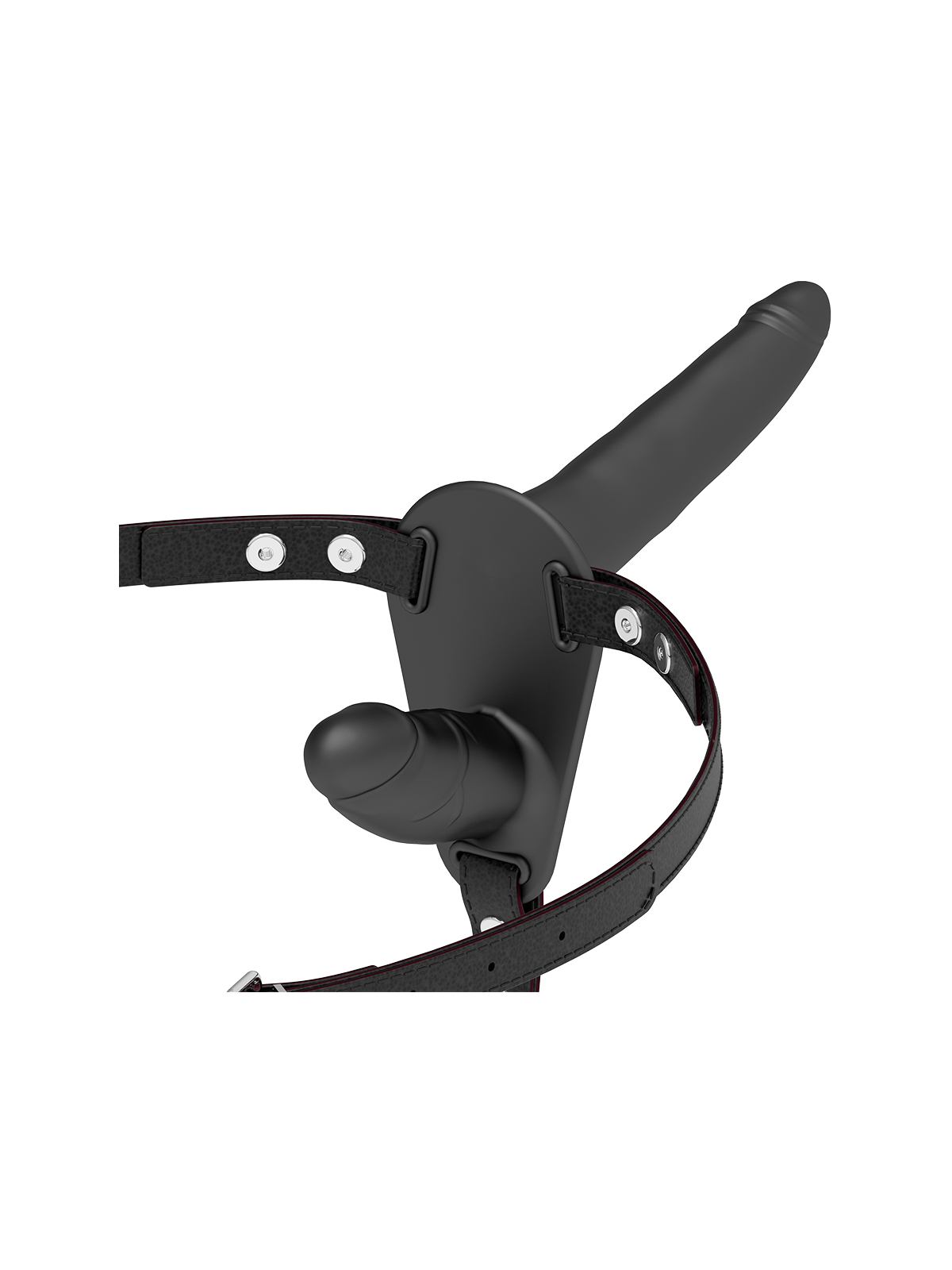 FETISH SUBMISSIVE HARNESS - DOPPIA PENETRAZIONE NERA