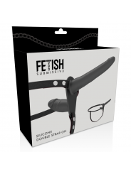 FETISH SUBMISSIVE HARNESS - DOPPIA PENETRAZIONE NERA