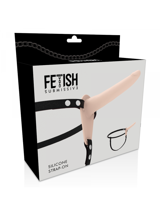 FETISH SUBMISSIVE HARNESS - FLESH SILICONE 15 CM