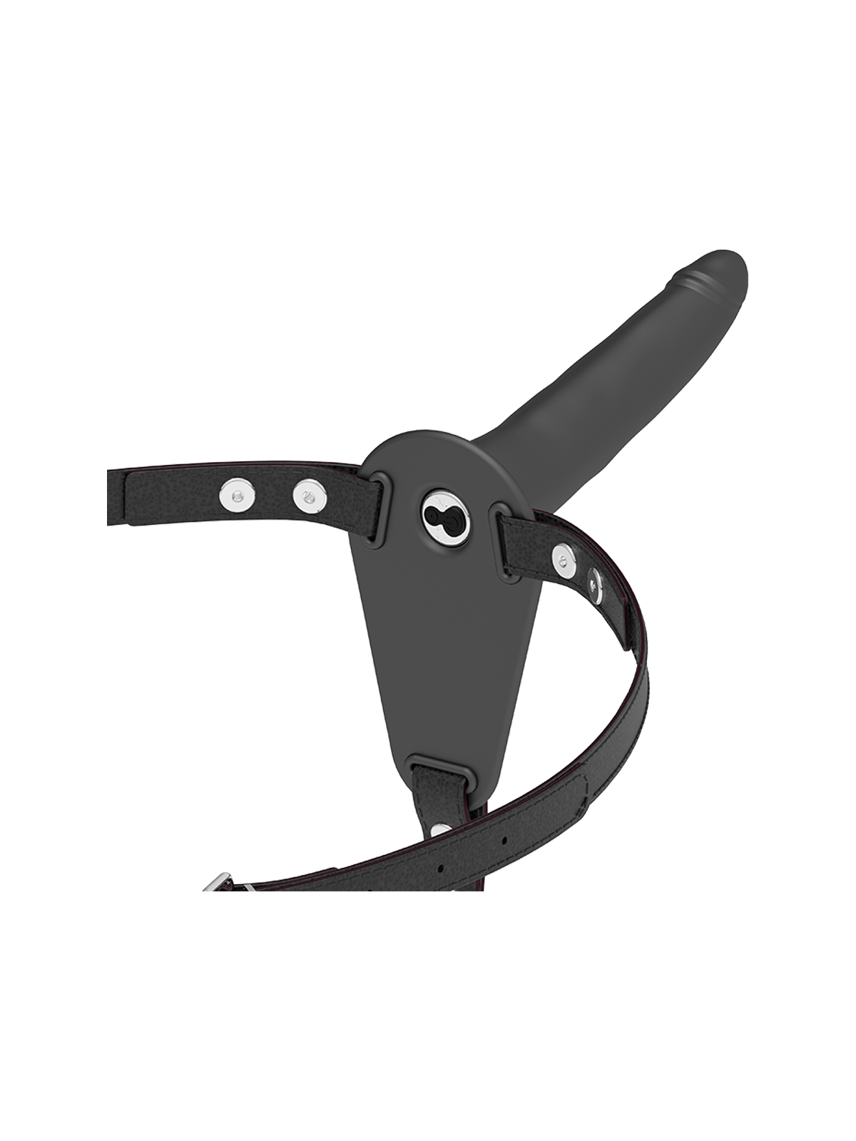 FETISH SUBMISSIVE HARNESS - VIBRATORE IN SILICONE NERO 15 CM