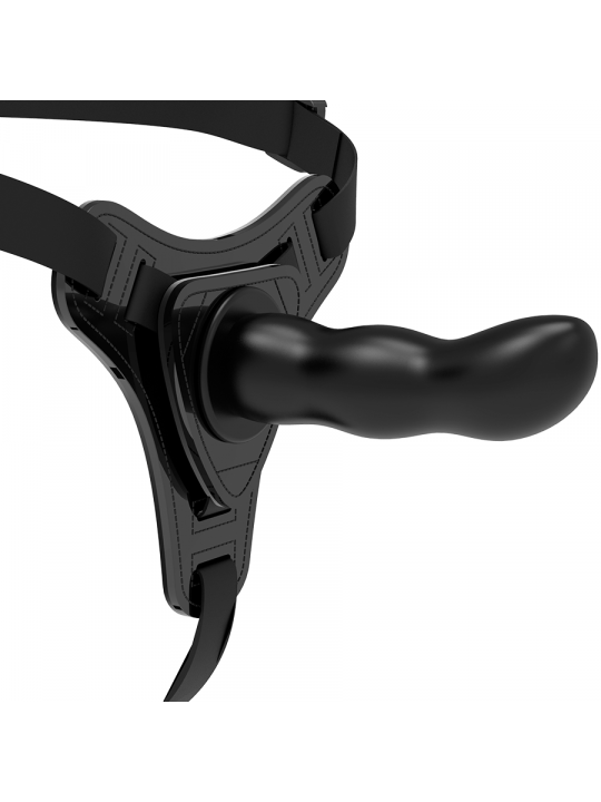 FETISH SUBMISSIVE HARNESS - PUNTO G IN SILICONE NERO 16 CM