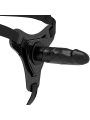 FETISH SUBMISSIVE HARNESS - SILICONE NERO REALISTICO 15 CM