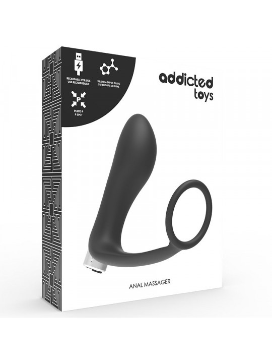 ADDICTED TOYS - VIBRATORE PROSTATICO RICARICABILE MODELLO 1 - NERO