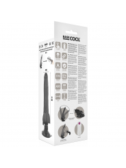 BASECOCK - VIBRATORE REALISTICO TELECOMANDO NERO 19 CM -O- 4 CM