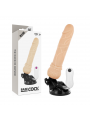 BASECOCK - VIBRATORE TELECOMANDO NATURALE REALISTICO 19.5 CM -O- 4 CM