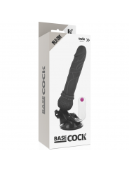 BASECOCK - VIBRATORE REALISTICO TELECOMANDO NERO 19.5 CM -O- 4 CM