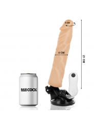 BASECOCK - VIBRATORE REALISTICO TELECOMANDO NATURALE 21 CM -O- 4 CM