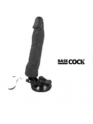 BASECOCK - VIBRATORE REALISTICO TELECOMANDO NERO 21 CM -O- 4 CM