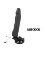 BASECOCK - VIBRATORE REALISTICO TELECOMANDO NERO 21 CM -O- 4 CM