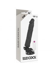 BASECOCK - VIBRATORE REALISTICO TELECOMANDO NERO 21 CM -O- 4 CM