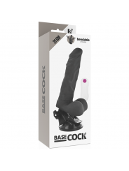 BASECOCK - VIBRATORE ARTICOLABILE TELECOMANDO NERO 21 CM -O- 5 CM