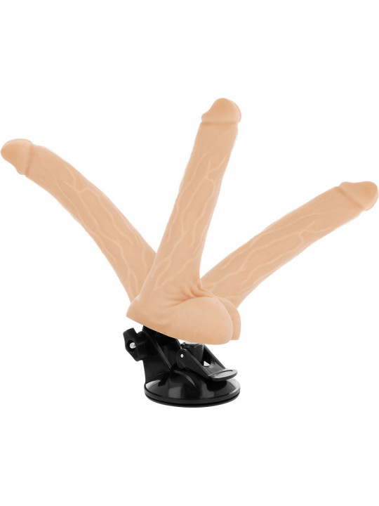 BASECOCK - VIBRATORE ARTICOLABILE TELECOMANDO NATURALE 18.5 CM -O- 4 CM