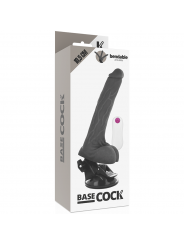 BASECOCK - VIBRATORE ARTICOLABILE TELECOMANDO NERO 18.5 CM -O- 4 CM