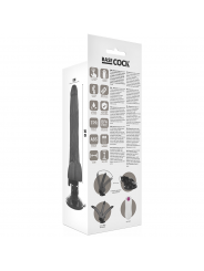 BASECOCK - VIBRATORE ARTICOLABILE TELECOMANDO NERO 18.5 CM -O- 4 CM