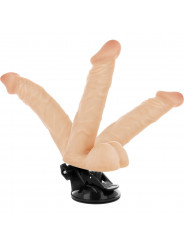 BASECOCK - VIBRATORE ARTICOLABILE TELECOMANDO NATURALE 20 CM -O- 4.5 CM