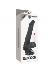 BASECOCK - VIBRATORE ARTICOLABILE TELECOMANDO NERO 20 CM -O- 4.5 CM