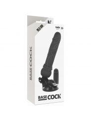 BASECOCK - VIBRATORE REALISTICO TELECOMANDO NERO 19.5 CM -O- 4 CM